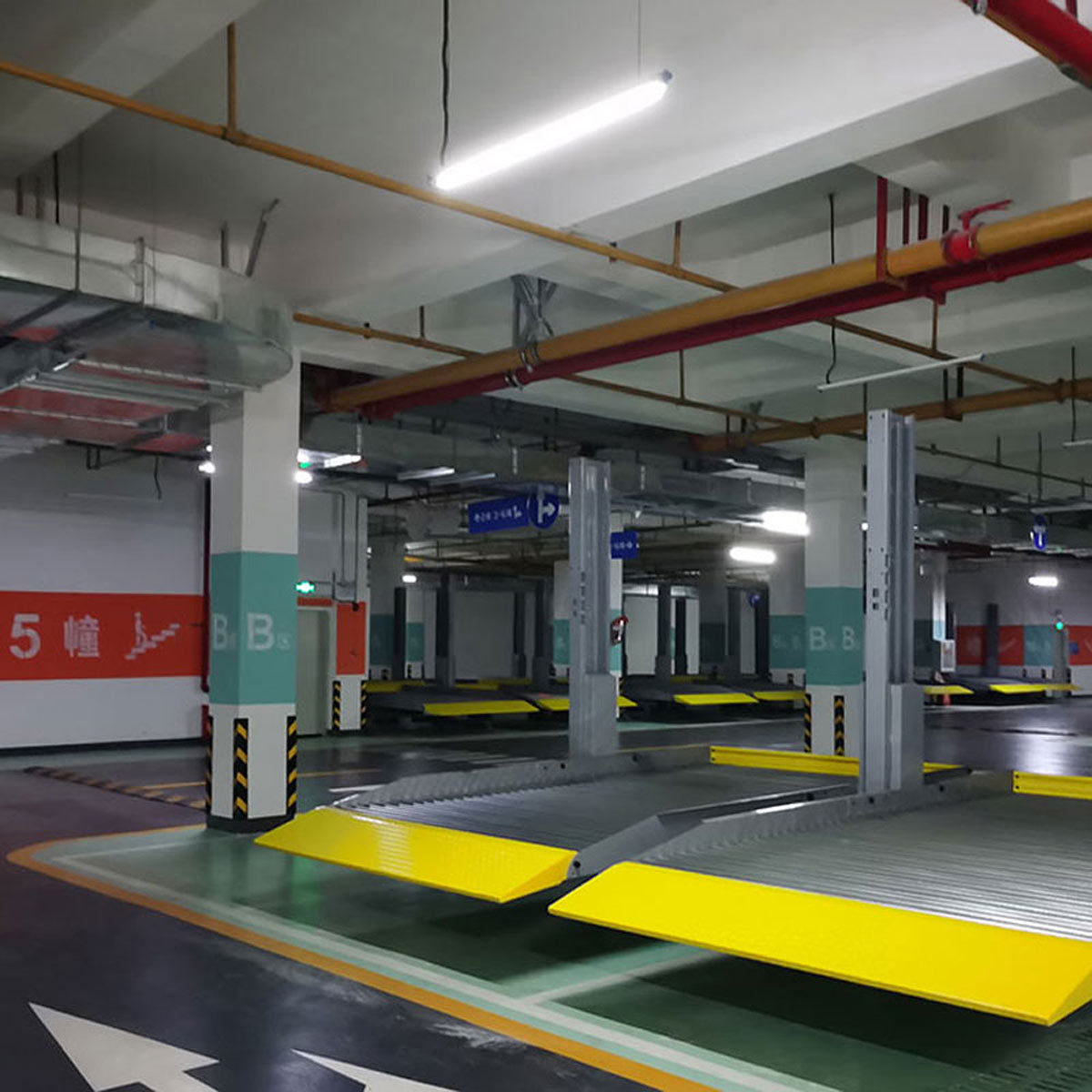 玉龍升降式立體車庫安裝