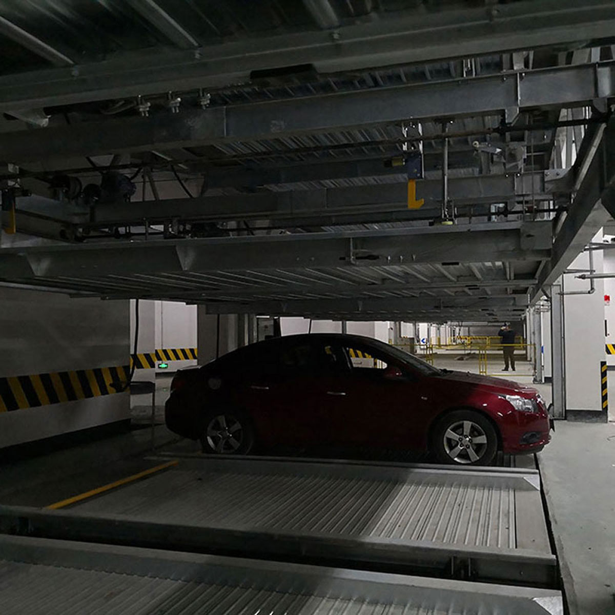 黃陵平移停車庫拆除